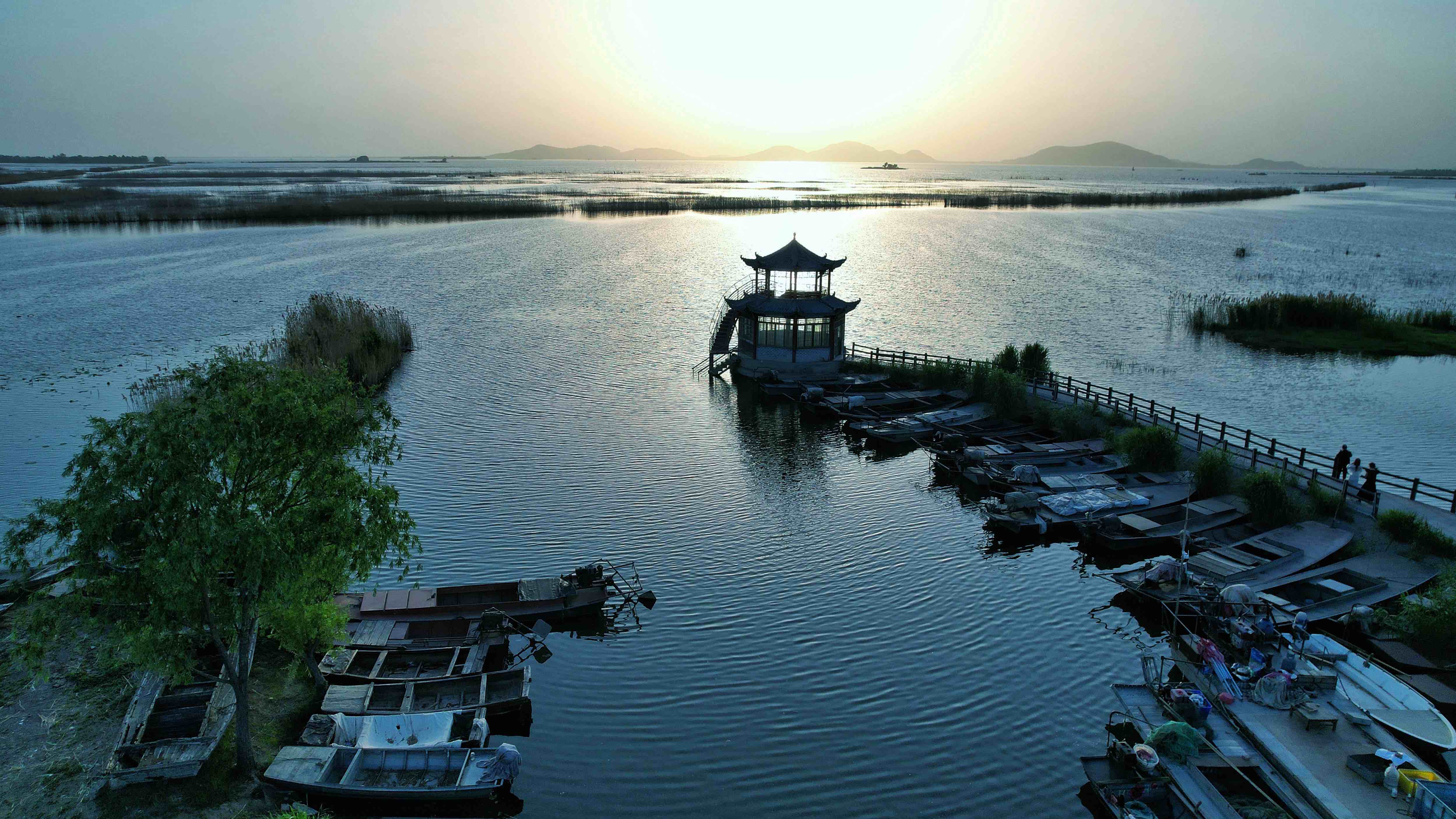 山东泰安：初夏东平湖 景色如画