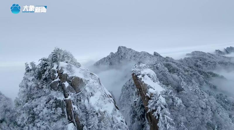 雪域仙境，白云山迎来冬日盛景